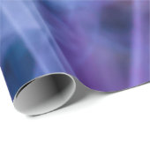 Lila und blaue Blume Geschenkpapier (Rolleneckpunkt)