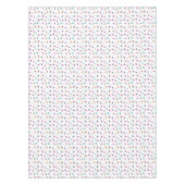 Lila und blaue Blume Print, moderne Blumendrucke Tischdecke (Vorderseite)