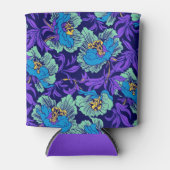 Lila und blaue Blumen William Morris Dosenkühler (Vorderseite)