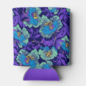 Lila und blaue Blumen William Morris Dosenkühler (Rückseite)