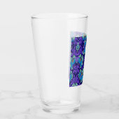 Lila und blaue Blumen William Morris Glas (Rechts)