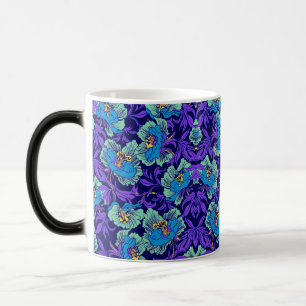 Lila und blaue Blumen William Morris Verwandlungstasse