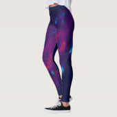 Lila und blaue Galaxie Leggings (Links)