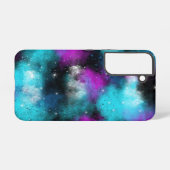 Lila und blaue Galaxie Samsung Galaxy Hülle (Rückseite (Horizontal))