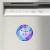 Lila und blaue Galaxie Weltraum Abstrakt Magnet (In Situ (Geschirrspüler))