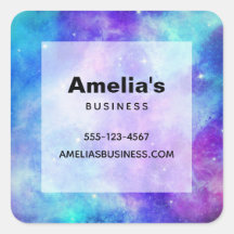 Lila und blaue Galaxie Weltraum Abstraktes Geschäf