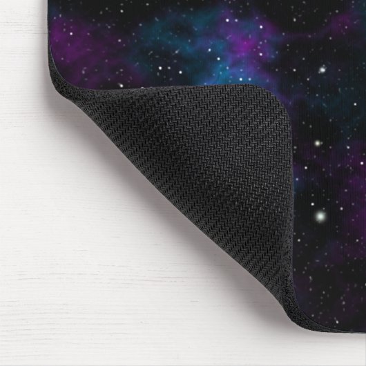 Lila und blaue Galaxy-Maus Mousepad (Ecke)