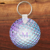 Lila und blaue Gem suchen nach ihr Schlüsselanhänger (Vorderseite)