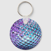 Lila und blaue Gem suchen nach ihr Schlüsselanhänger (Rückseite)