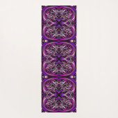 Lila und blaue Gemusterte Yoga Mat Yogamatte (Rückseite)
