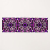 Lila und blaue Gemusterte Yoga Mat Yogamatte (Vorderseite (Horizontal))
