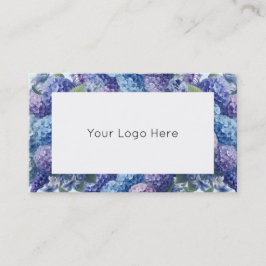 Lila und blaue Hydrangea-Visitenkarten Visitenkarte