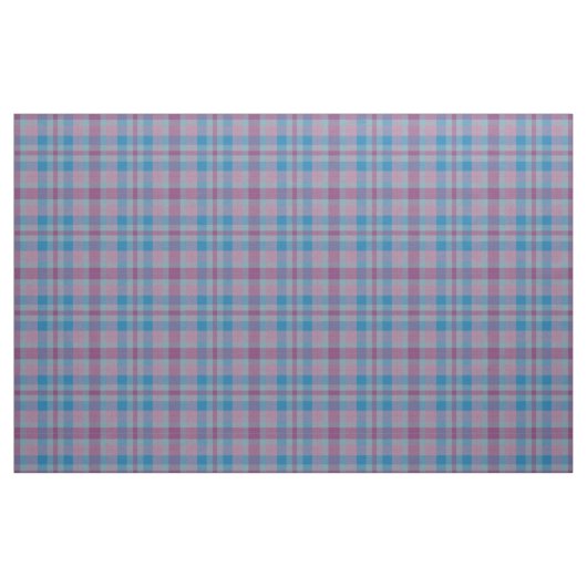 Lila und blaue karierte Stoffmuster Stoff (Fat Quarter (45,7 x 55,9 cm))
