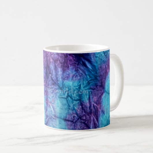 Lila und blaue Krawatten-Tasse durch Joe Moriarty Kaffeetasse (VorderseiteRechts)