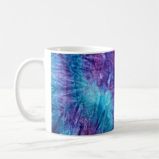 Lila und blaue Krawatten-Tasse durch Joe Moriarty Kaffeetasse (Links)