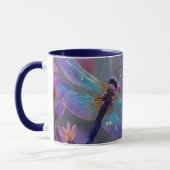 lila und blaue Libellen Tasse (Links)
