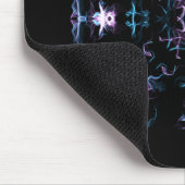 Lila und blaue Mandala-Blume Mousepad (Ecke)
