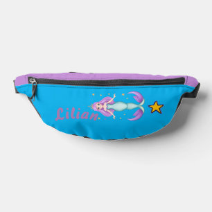 Lila und blaue Meerjungfrau mit Namen Bauchtasche
