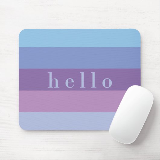 Lila und blaue Palette gestrichen | Hallo Mousepad (Mit Mouse)