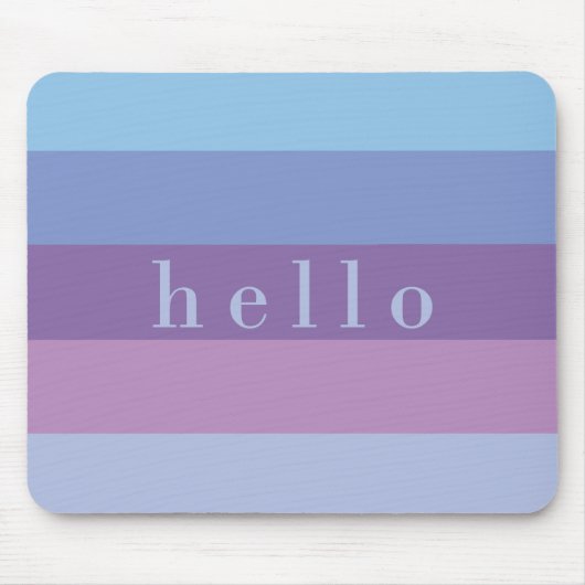 Lila und blaue Palette gestrichen | Hallo Mousepad (Vorne)