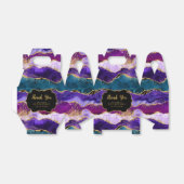 Lila und blaue Pfaue Agate Birthday Vielen Dank Geschenkschachtel (Ungefaltet)