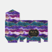Lila und blaue Pfaue Agate Birthday Vielen Dank Geschenkschachtel (Ungefaltet)