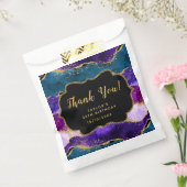 Lila und blaue Pfaue Agate Birthday Vielen Dank Geschenktütchen (Versiegelt)