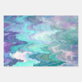 Lila und blaue Rhapsodie | Abstrakte Kunst Geschenkpapier Set (Vorderseite)