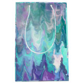 Lila und blaue Rhapsodie | Abstrakte Kunst Mittlere Geschenktüte (Vorderseite)