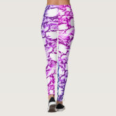Lila und blaue Rockface-Leggings Leggings (Rückseite)