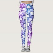 Lila und blaue Rockface-Leggings Leggings (Vorderseite)