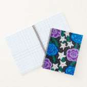 Lila und blaue Rose Notizblock (Innenseite)