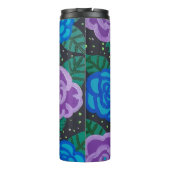 Lila und blaue Rose  Thermosbecher (Rückseite)