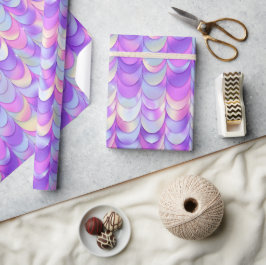 Lila und blaue Skala Geschenkpapier
