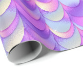 Lila und blaue Skala Geschenkpapier (Rolleneckpunkt)
