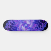 Lila und blaue Spiralen: Skateboard (Horizontal)