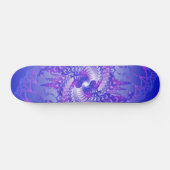 Lila und blaue Spiralen: Skateboard (Horizontal)