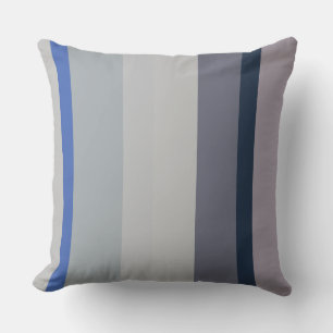 Lila und blaue Streifen Kissen