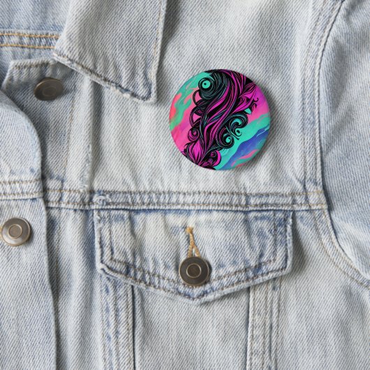 Lila und blaue Swirl Kunst Button (Beispiel)