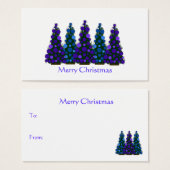 Lila und blaue Weihnachtsbaummarke (Vorne & Hinten)