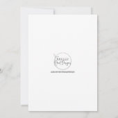 Lila und blaue Wisteria Wedite Einladung (Rückseite)