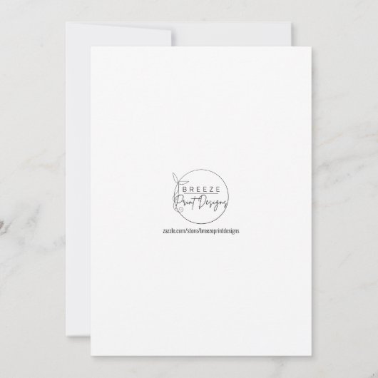 Lila und blaue Wisteria Wedite Einladung (Rückseite)