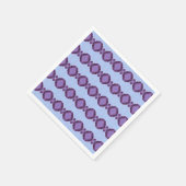 Lila und blauer Designer Napkins Serviette (Ecke)