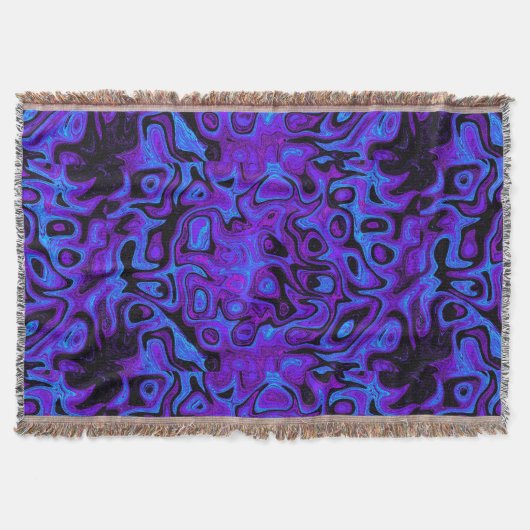 Lila und blauer Feuerstein Decke (Vorderseite)