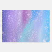 Lila und blauer Hintergrund Geschenkpapier Set (Vorderseite 3)