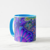 Lila und blauer Melt Tasse (Vorderseite Links)