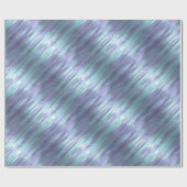 Lila und blauer Metallic-Effekt 2 Geschenkpapier (Flach)