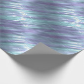 Lila und blauer Metallic-Effekt 2 Geschenkpapier (Ecke)
