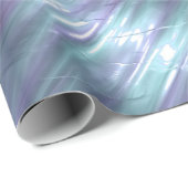 Lila und blauer Metallic-Effekt 2 Geschenkpapier (Rolleneckpunkt)