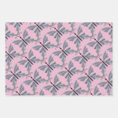 Lila und blauer Schmetterling Geschenkpapier Set (Vorderseite 2)